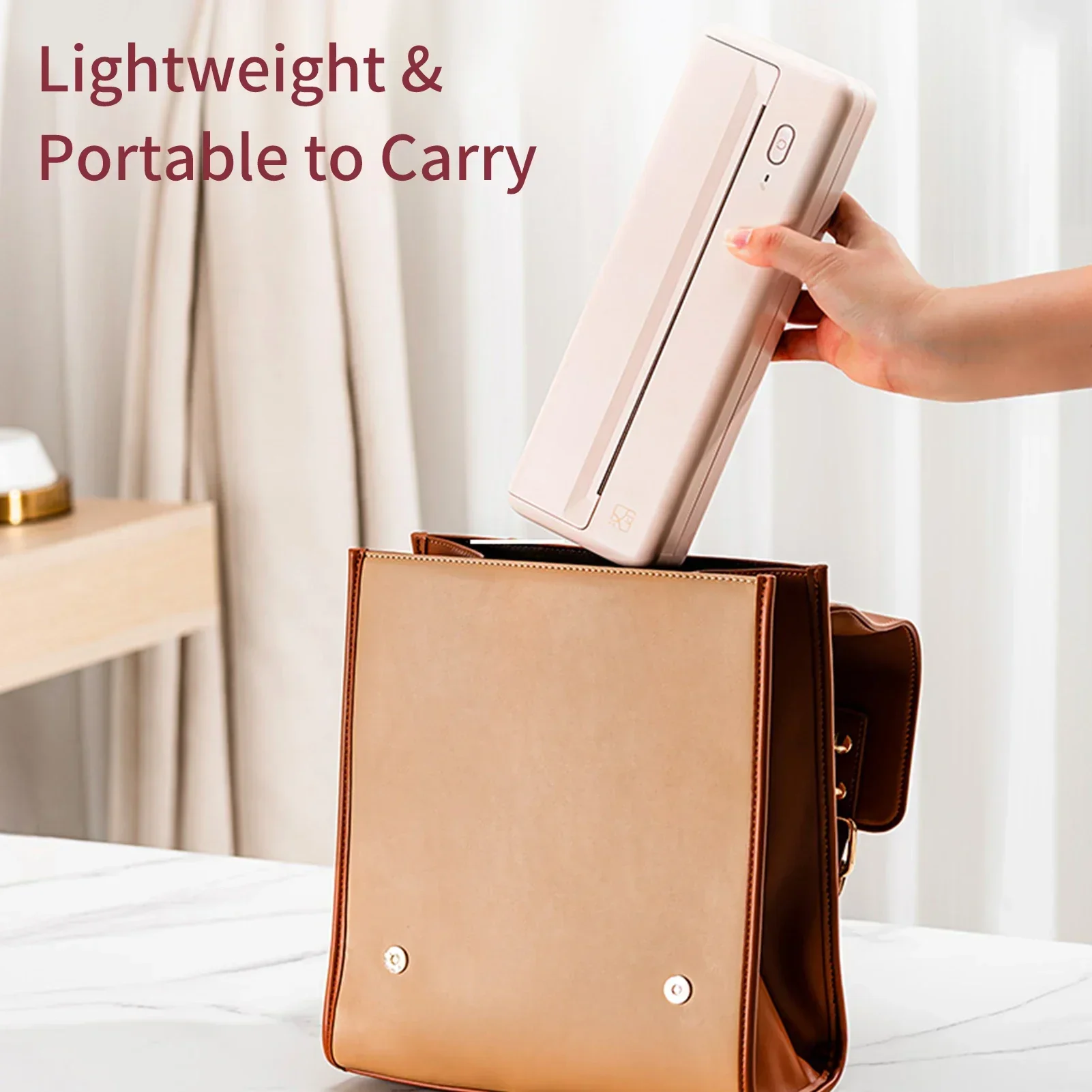 GlowMartHPRT MT810 portable BT wireless travel printer compatible with Android iOS and computer support for 8 inch and 4 inch