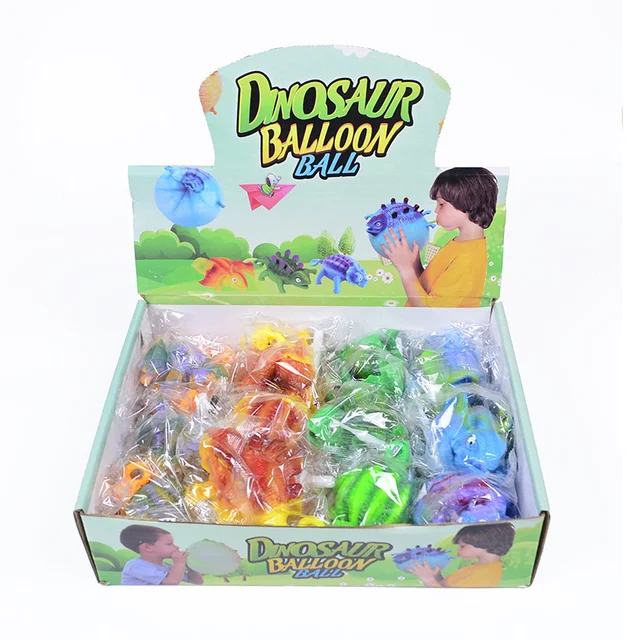 Kids Funny Blowing Animals Inflate Dinosaur Vent Balls Antistress Hand Balloon Fidget Party Sports Games Toys for Children Gift 5