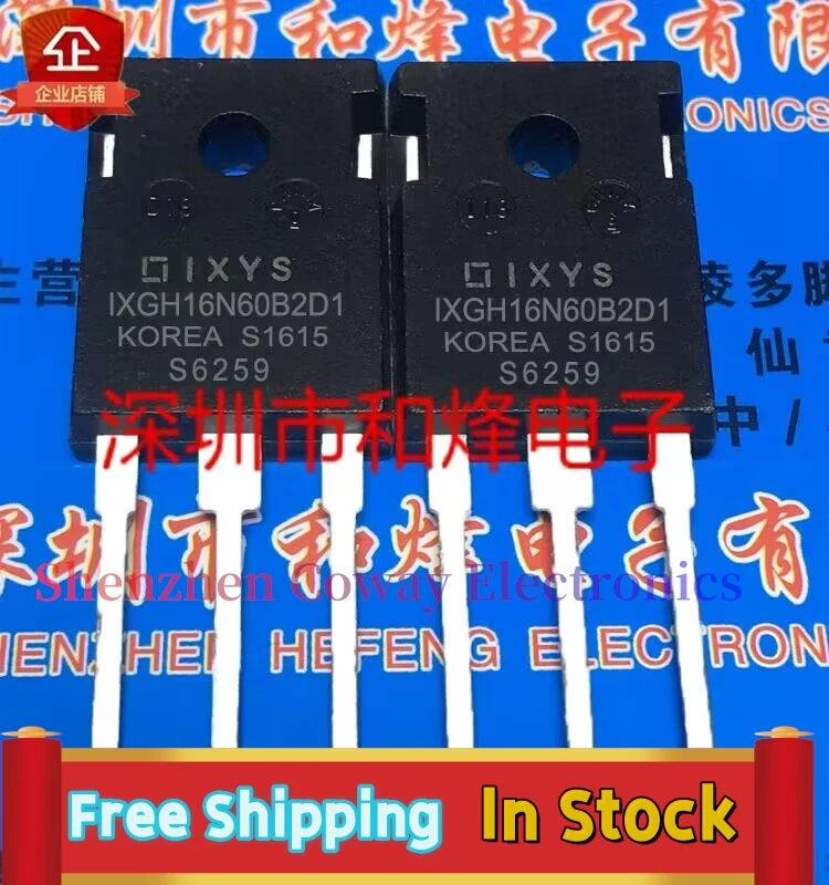 

10PCS-30PCS IXGH16N60B2D1 TO-247 MOS 600V 16A In Stock Fast Shipping