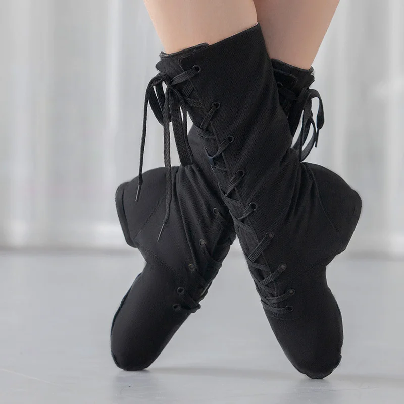 Dance Shoes Men Women Sports Dancing Sneakers Jazz Dance Shoes Canvas dance boots women Dancing short boots Girls/Boys Dance Shoes