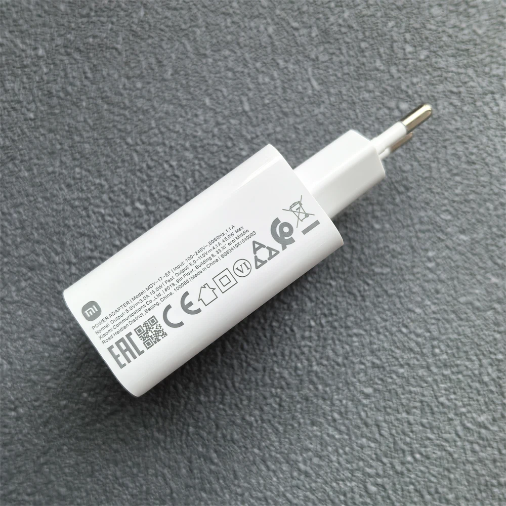 High-Speed 45W EU Turbo Fast Charger with Type C Cable
