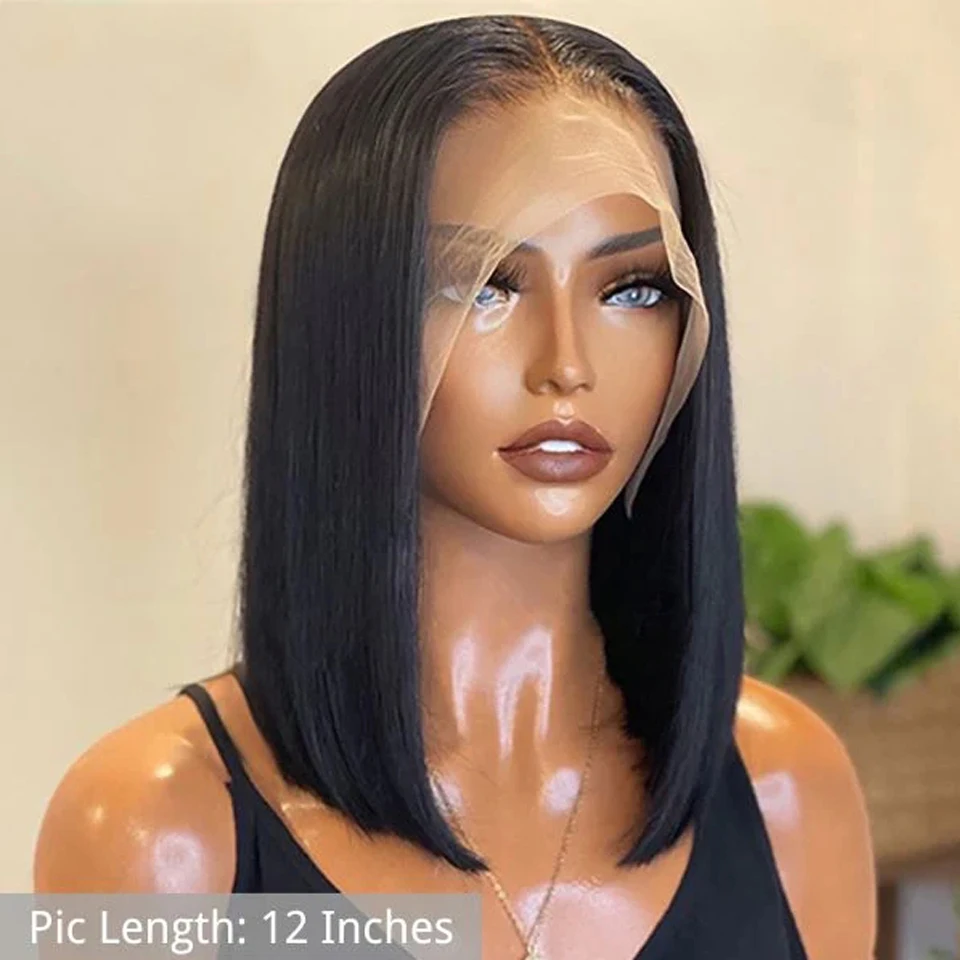 

Bob Wig Lace Front Human Hair Wigs For Women Pre Plucked T Part Lace Wig Brazilian Lace Wig Straight Lace Frontal Wig Human Hair