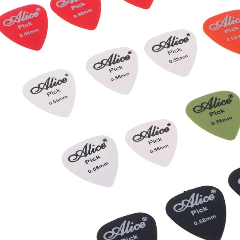 20PCs 0.58mm Smooth Nylon Guitar Picks Pick Plectrum Durability