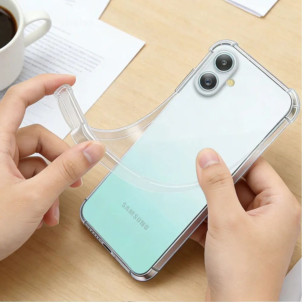 Transparent Slim Soft Phone Case with Crystal Clear Finish and Corner Protection