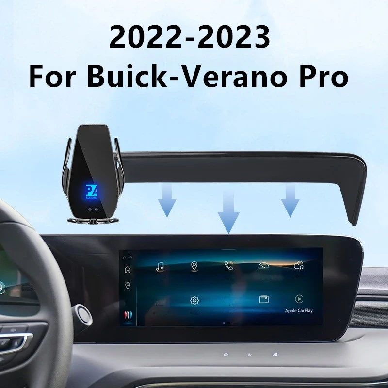 

2022-2023 Автомобильный держатель для телефона Buick Verano Pro, беспроводное зарядное устройство, модификация салона навигации, размер 10,25 дюйма