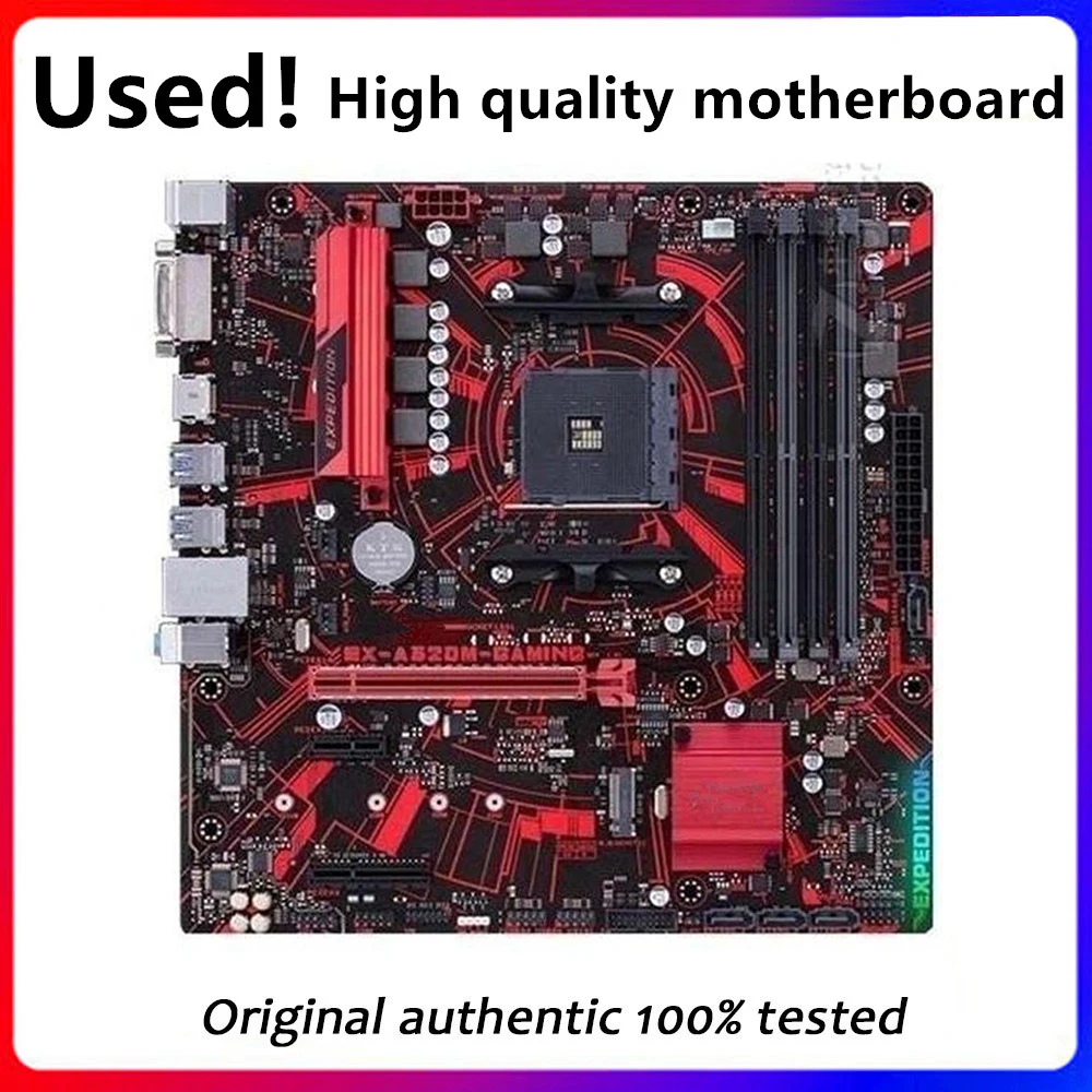 Per A320 Ex-A320M-Gaming Presa Della Scheda Madre Am4 Per Amd A320 Ddr4 Usb3.0 Sata3 Scheda Madre Desktop Originale Scheda Madre Usata
