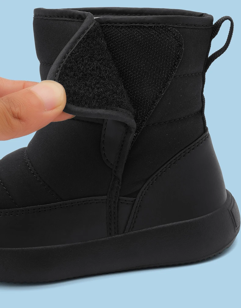 Winter kinder Schnee Stiefel Schuhe Plüsch Anti-Slip Casual Wasserdicht Verdicken Für Jungen Mädchen Baumwolle Outdoor Kinder Turnschuhe – Detail 5