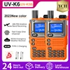 2PC UV-K6 Quansheng Walkie Talkie Orange Air Band UV-K58 TypeC UHF VHF 50-600MHz Full Band DTMF Wireless Frequency Two Way Radio 1