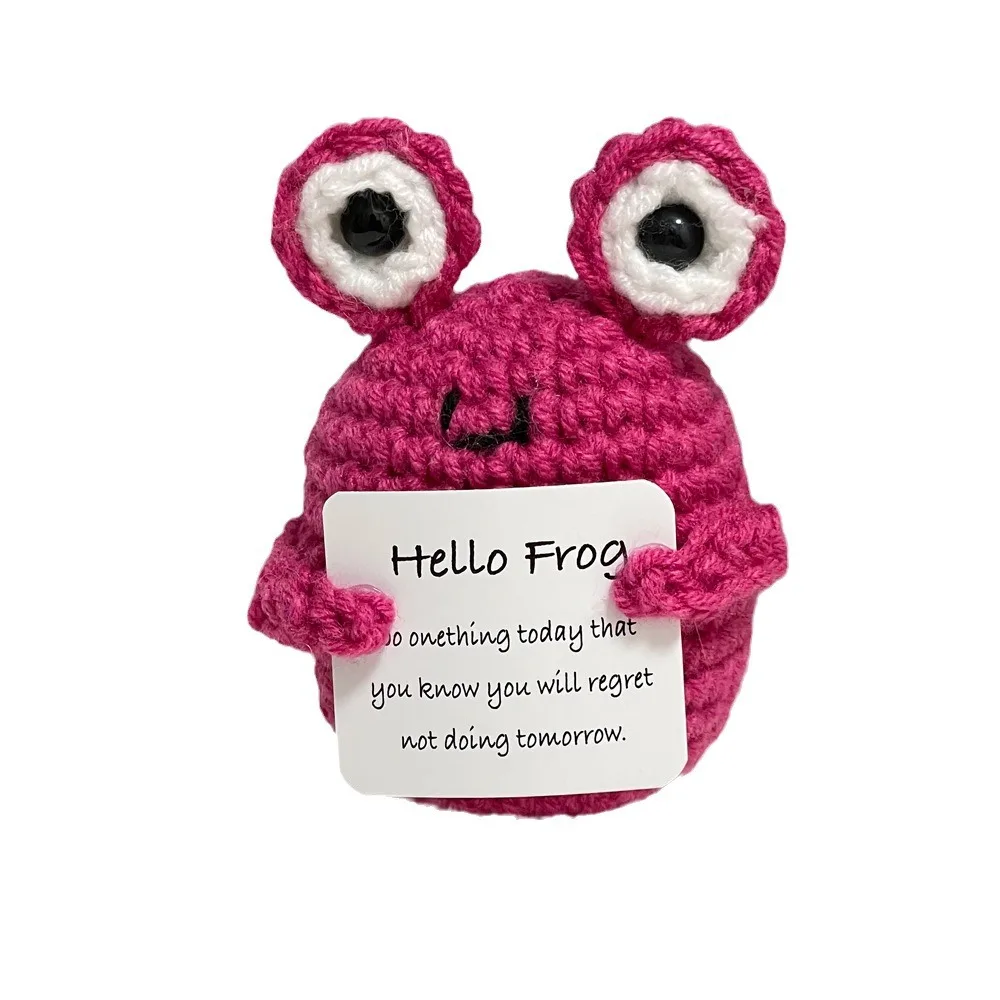 Shark Doll Funny Crochet Positive Energy Handmade Knitted Home Room Decoration Christmas Gifts