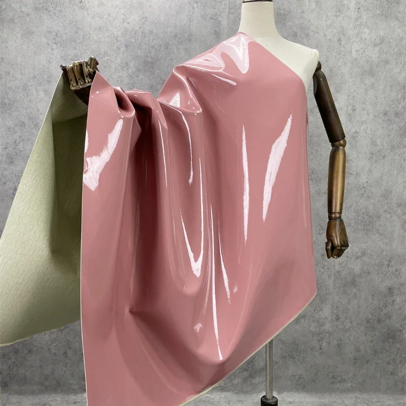 Super Bright Traceless Mirror PU Leather Thickened Waterproof Fabric Cloth by the Meter for Sewing Diy Material