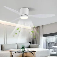 LED Ceiling Mounted Living Room Fan Light, Nordic Restaurant Decorative Ceiling Fan, Household Minimalist Electric Fan Light 1