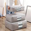 Foldable Storage Bags for Clothes and Comforters - Extra Large Capacity for Moving and Packing 1