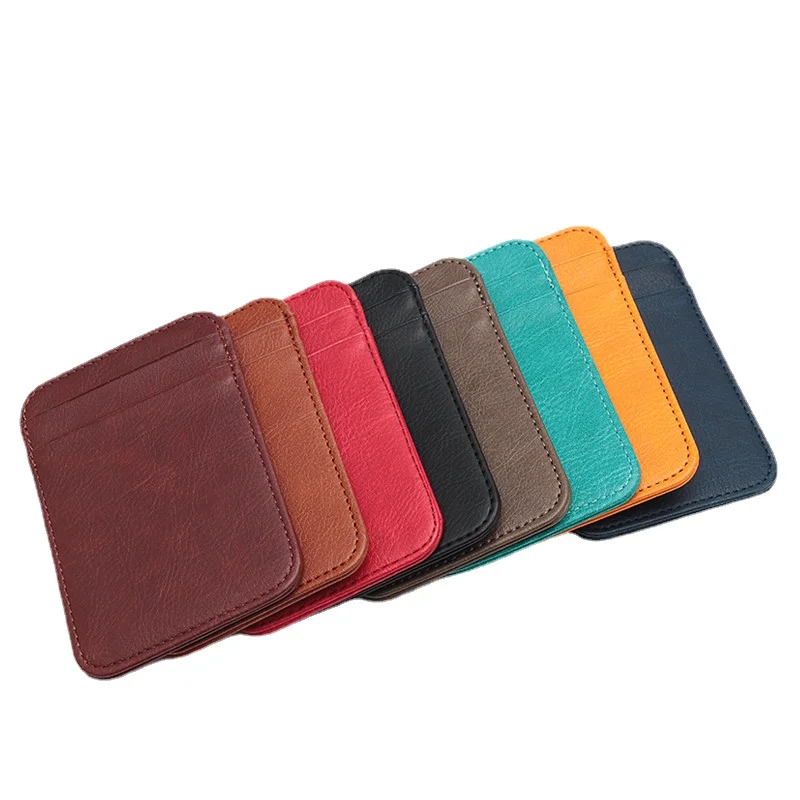 

Women Pu Leather Card Wallets Casual ID Credit Business Card Holder Bag Purse Thin Small Coin Money Card Holder Pocket