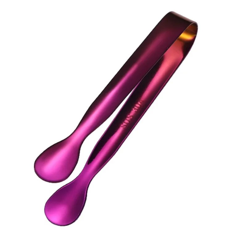 Stainless Steel Coffee Sugar Clip Tweezer Clamp Sugar Tong Clips Drink Coffee Ice Cube Tea Clips for Home Kitchen Bar Tool