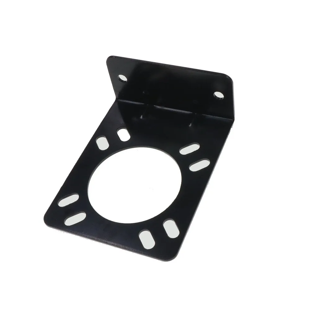 

American 7-pin socket General fixed car bracket converter factory direct sales black round head trailer socket