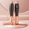 Counting Jump Rope ball Steel PVC Skipping Rope Exercise Adjustable Cordless jump rope Fitness gym Training Home Sport Equipment 4