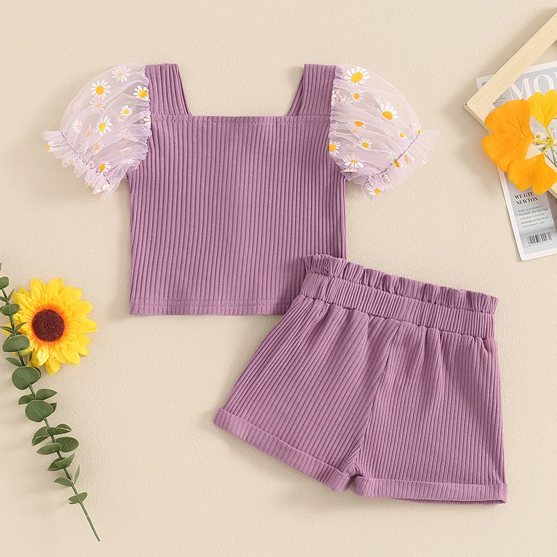Sunflower Puff Sleeve Set 3