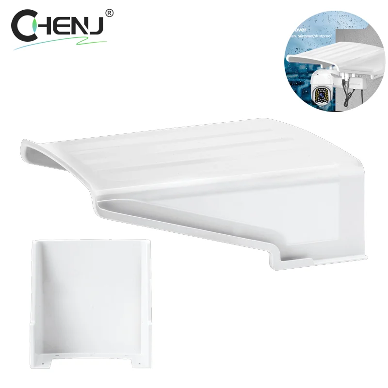 1pcs Protective Cover ABS Shield Wall Waterproof Rainproof IP Dome Camera Cover Outdoor Sunshade Monitor Camera Protection Case