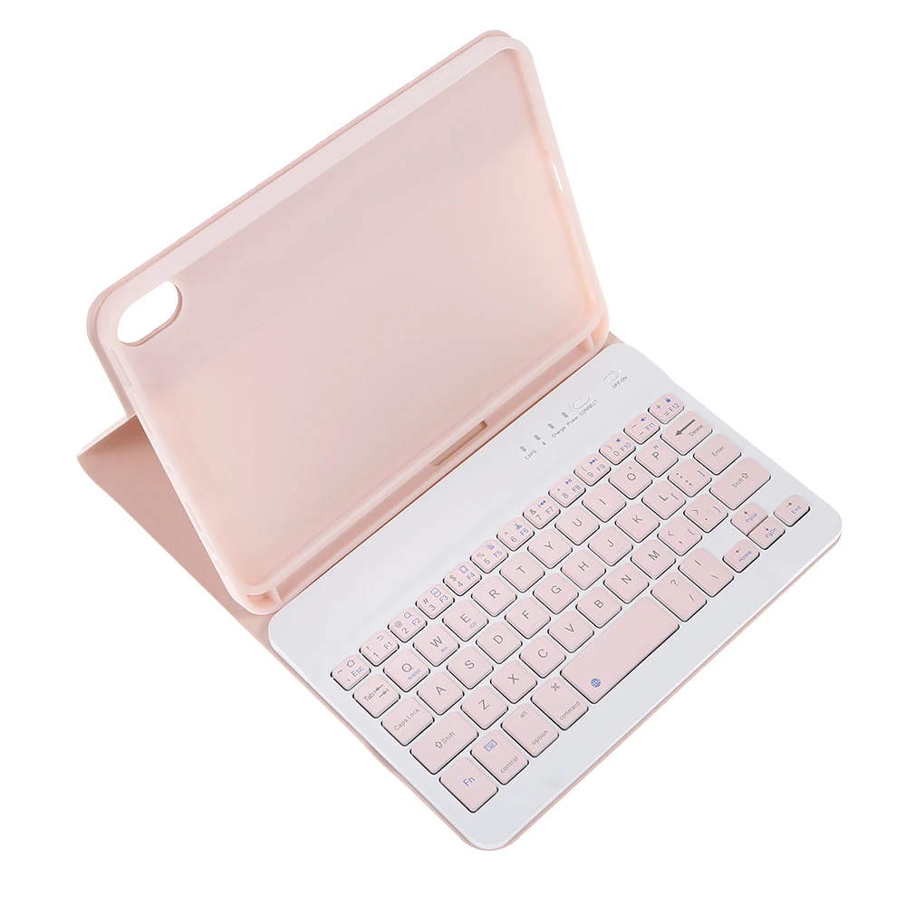 Detachable BT Keyboard Protective Case Slim and Portable Stable Support with Pen Slot Compatible with iPad mini6 samsung tablet stand