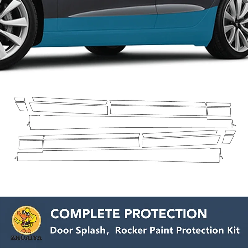 

PreCut Rocker Panels Paint Protection Clear Bra Guard Kit 7.5mil TPU PPF For GENESIS G90 3.5T E-SUPERCHARGER 2023
