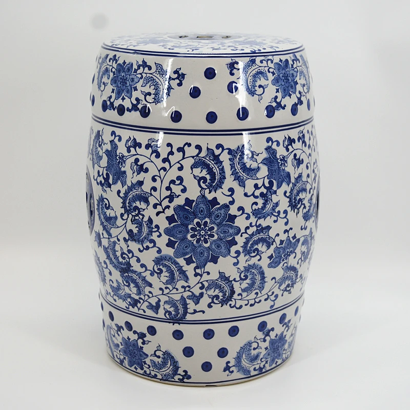 Antique Stool For Dressing Table Stool Chinese Porcelain Garden Stool Ceramic Jingdezhen Blue And White Dragon Stool For Garden Stools Ottomans Aliexpress