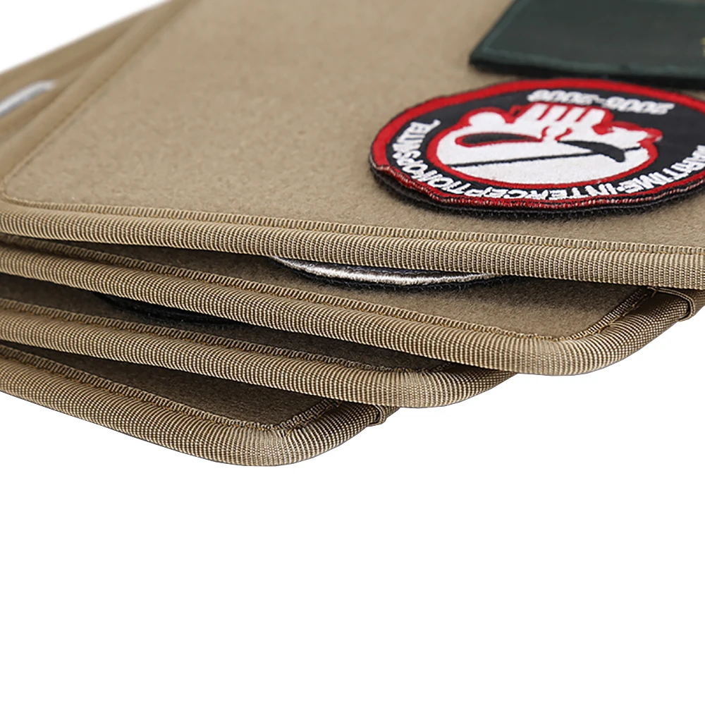 Outdoor Moral Abzeichen Aufbewahrungsbrett Taktische Abzeichen Patch Halter Board Display Flip-Seite Patch Abzeichen Organizer Abnehmbare Ordner – Detail 9