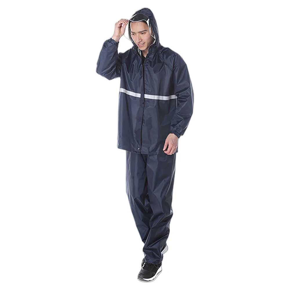 Motorcycle Raincoat Raincoat and Rainpants Suit Waterproof Full Body Rainstorm Prevention Thickened for Motorcyclist Rider