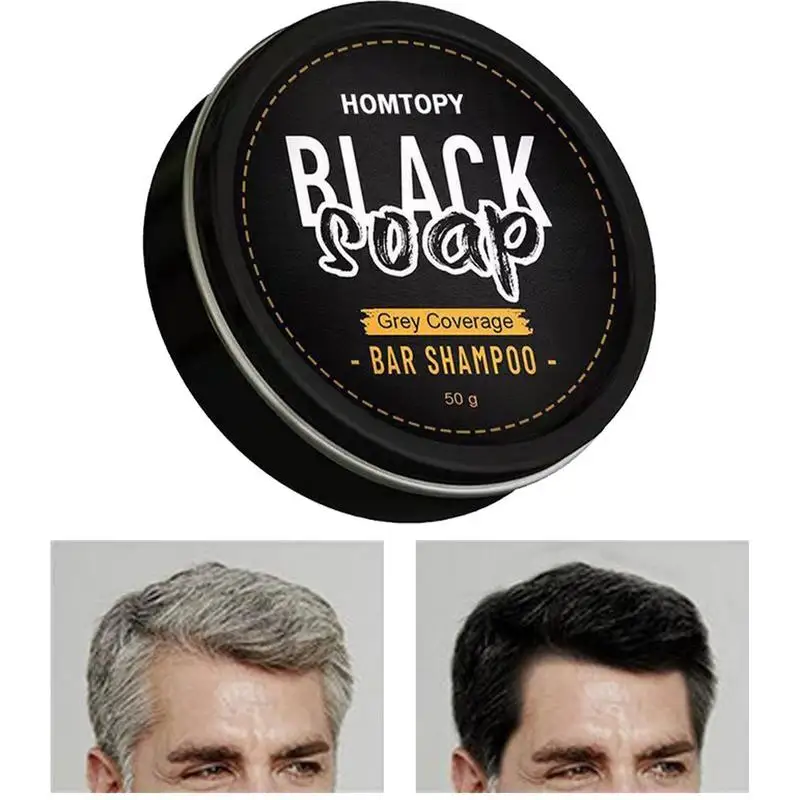 Hair Darkening Shampoo Bar Polygonum Gray Hair Coverage Soap Strengthen Growing Color Correcting Anti Fall Shampoo