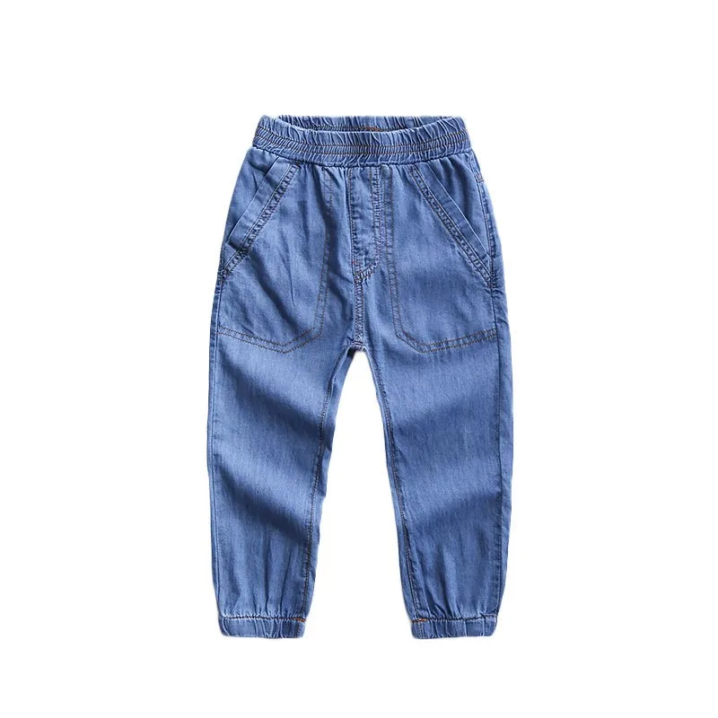 2025 New children's boys girls Thin jeans stripe summer Casual   pants thin section trousers 4