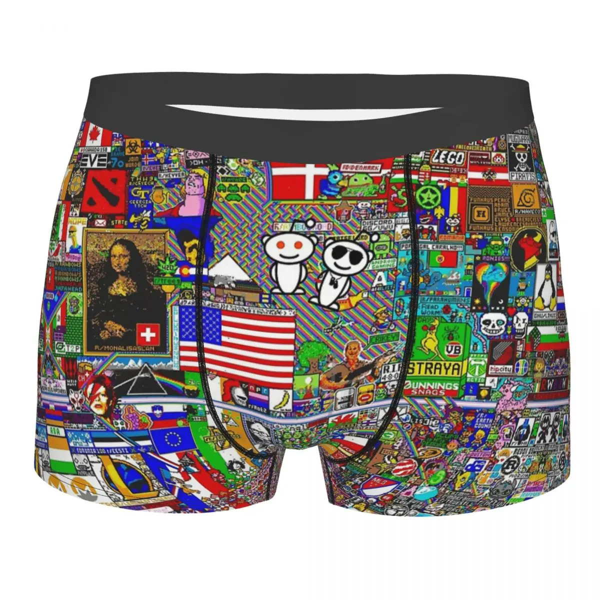 2022 Reddit R Place Pixel Art Underpants Cotton Panties Male Underwear Sexy  Shorts Boxer Briefs - Boxers - AliExpress