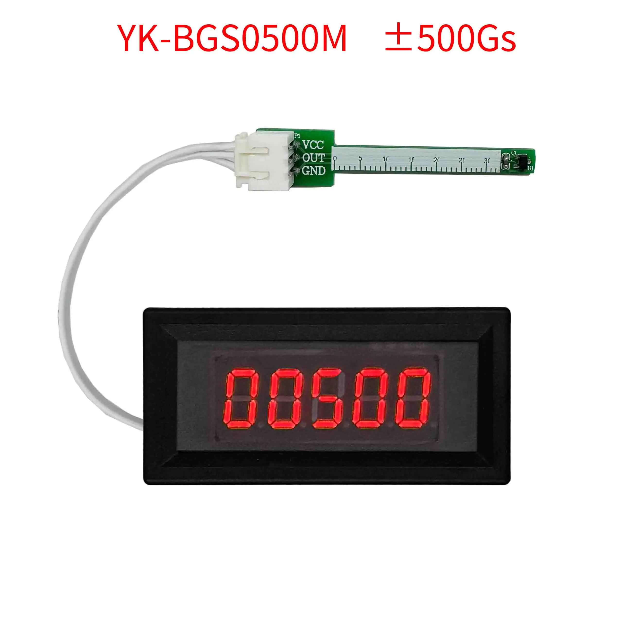 Magnetic induction strength detection Gauss meter, magnet polarity, magnetic field pole measuring instrument, Hall sensor, RS485