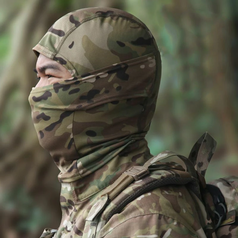 Camouflage Balaclava Full Face CS Mask Ski Cycling Hunting Head Neck Cover Helmet Liner Cap Multicam Men Scarf