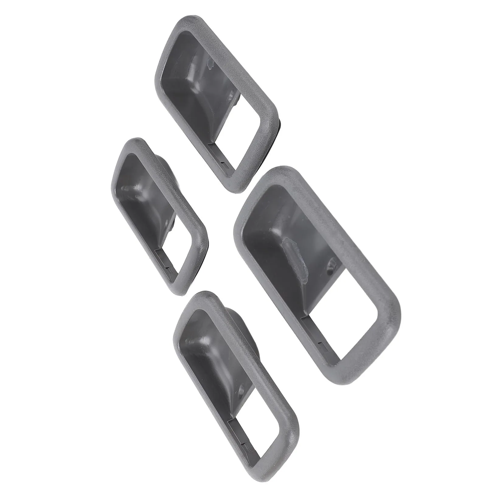 자동차 인테리어 도어 핸들 베젤 스크래치 방지 69277-60010 FJ80 FZJ80 HDJ80 HDJ81 HZJ80 1991-1997 용 긴 내구성 ABS 플라스틱