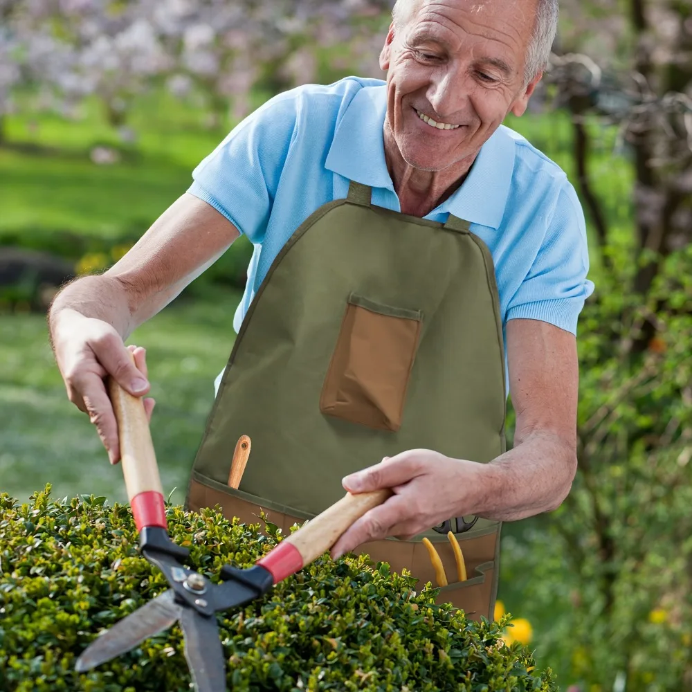 Garden Leg Protection Apron Multi Pocket Oxford Cloth Pinafore Lawn Gardening Trimming Apron Outdoors Durable Anti Bee Clothing