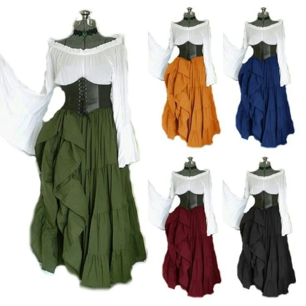 

2023 Halloween Gothic Queen Evening Dress Medieval Renaissance Elf Princess Lolita Party Women Dance Retro Cosplay Costume