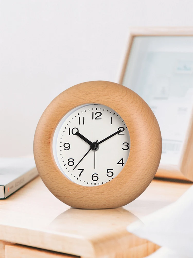 

Solid Wood Desktop Clock, Fashionable Desk Clock