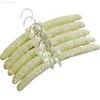 5pcs/Lot Fabric Coated Hanger Sponge Padded Hangers Hanging Clothes Hangers Hotel Shop Display Rack Hangers 18 Colors 38.5CM 6