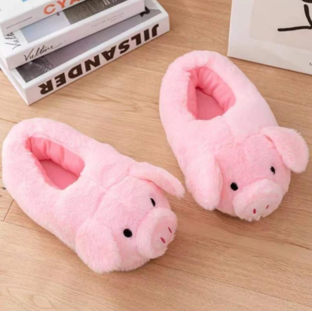 QCHOMEE Hommes Femmes Pantoufles Hiver Thermique Chausson d'intérieur  Maison Bureau Doux Mules Chaussure Couple en Peluche Chaud Motif Chat  Mignon