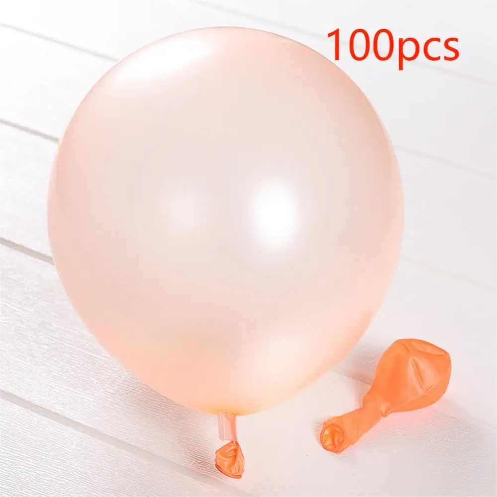 

100 Pcs Round Latex Balloons 10 Inch 25cm Macaron Orange Color Balloons Wedding Party Festival Decorations Pastel Balloon Decor