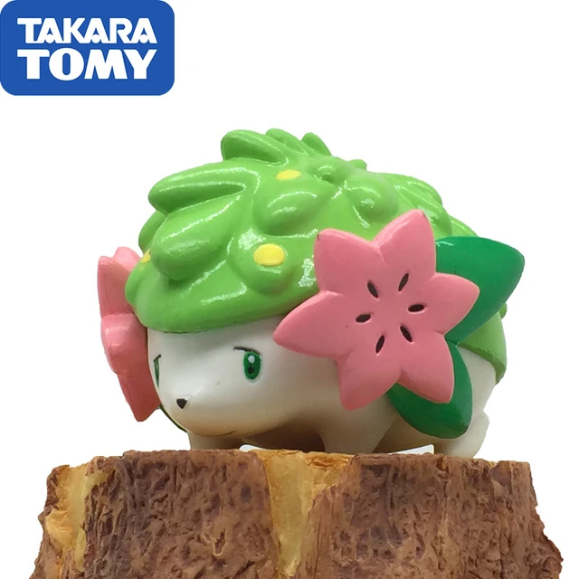 TAKARA TOMY Pokemon EMC-28 Shaymin Original Doll Action Figures High  Quality Exquisite Appearance Anime Collection