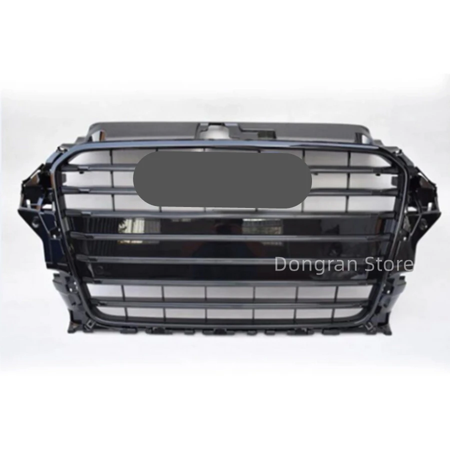 

Honeycomb Grill Mesh Gloss Black For Audi A3/S3 8V 2014 2015 2016 RS3 Quattro Style Hex Mesh Front Bumper Hood Grille