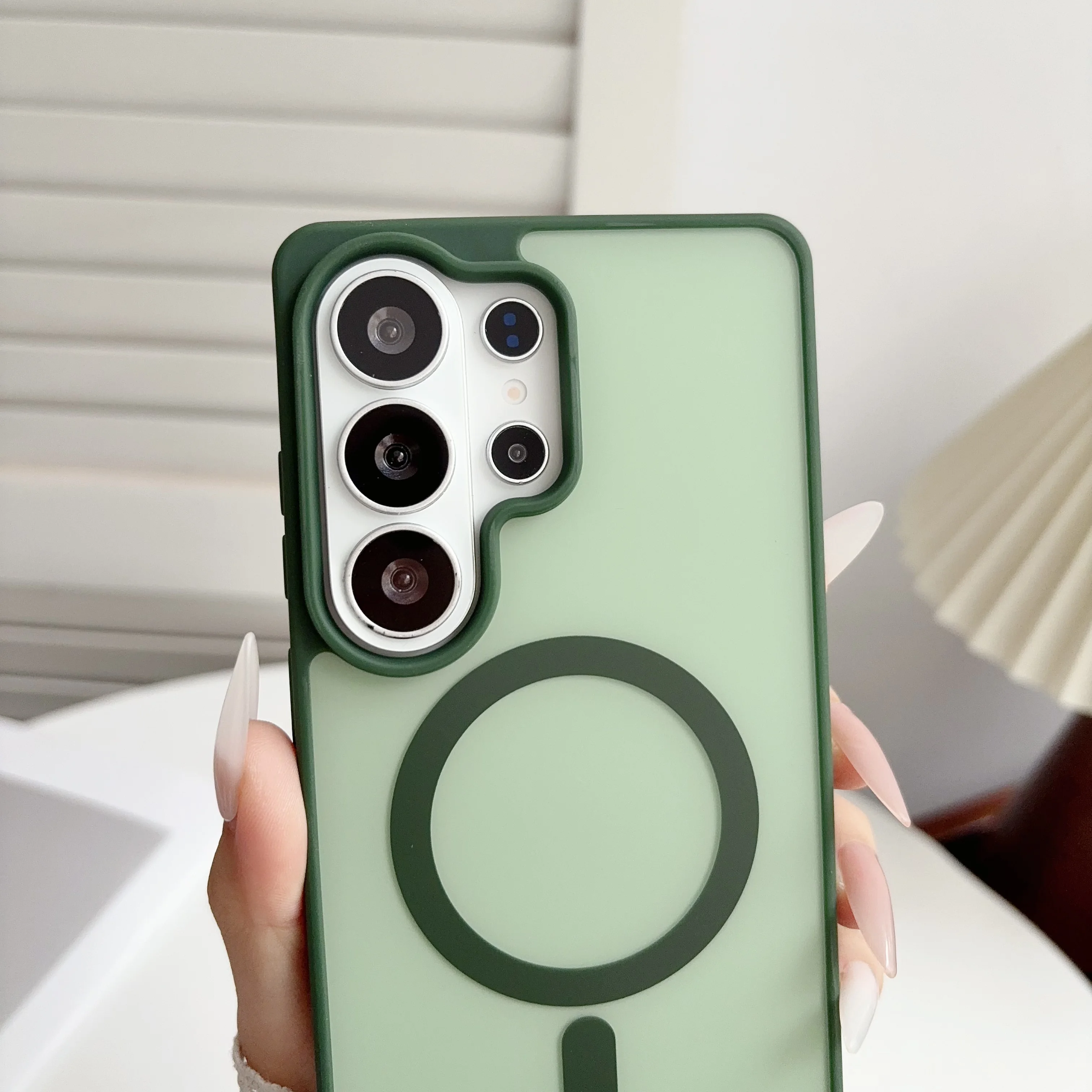 Elegant Matte Magnetic Shockproof Phone Case - Fashion Skin Feel, Rugged and Durable Cover