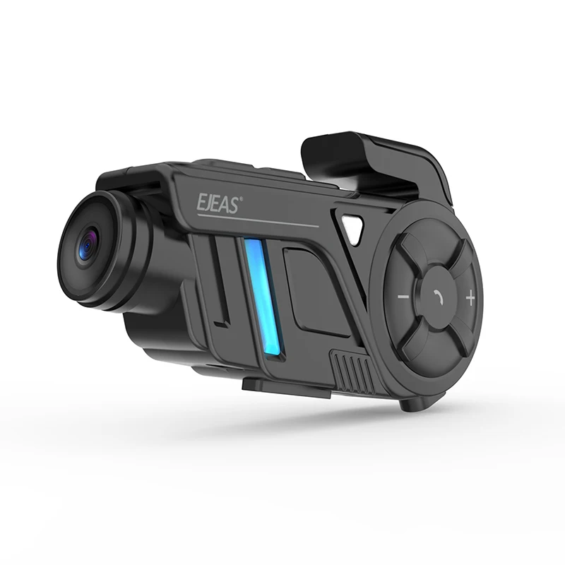 K1 1000M Sistema Bluetooth Per Moto Intercomunicador Casco Mesh Interfono Casco Auricolare Fotocamera 2K Wifi Videocitofono