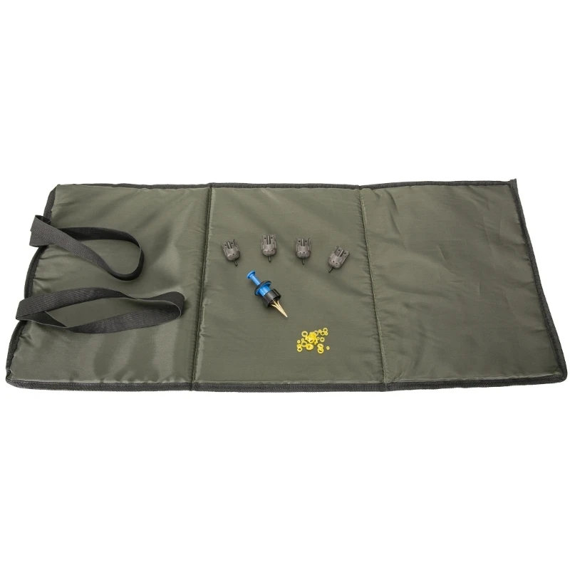 

Fishing Unhooking Mat with Pellet Banders Feeders Foldable Landing Mat Fish Gear Weigh Slings Mat Fishing Accessories