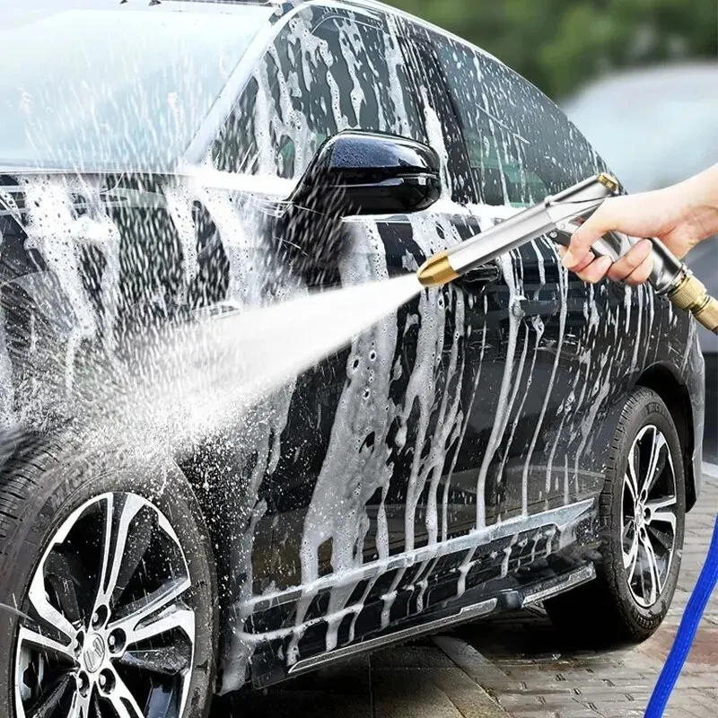 Garden Hose Flexible Expandable High Pressure Nozzle Spraye Washer Gun Car Wash Garden Water