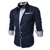 Mens Striped Shirts Long Sleeved Business Slim Fit Male Shirt Black White 2025 Social Clothes Camisa Masculina Vetement Homme