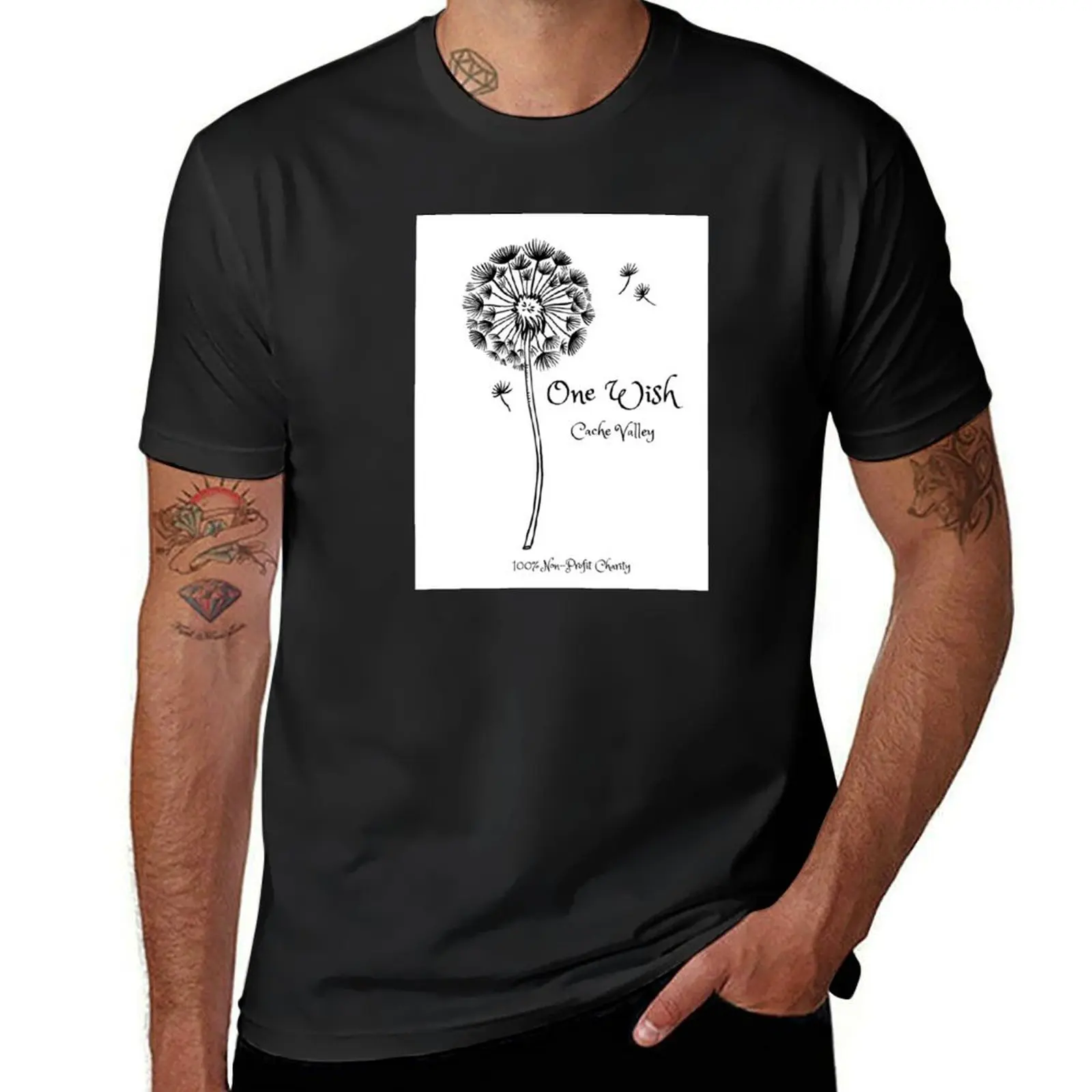 One Wish Cache Valley T-Shirt plus size tops anime clothes funnys oversized t shirt men