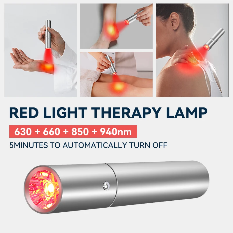 Red Light Therapy LED Infrared Acne Treatment Firm Skin Anti-aging Wrinkles Laser Pointer Laser Acne Pen EMS Facial Care red light therapy wand blue light acne pen