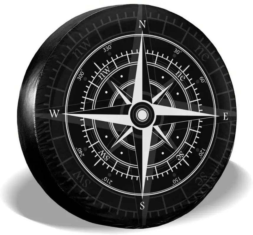 

Foruidea Compass Spare Tire Cover Waterproof Dust-Proof UV Sun Wheel Tire Cover Fit for ,