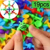 1/19pcs Suction Cup Building Toy Soft Cartoon Bees Blocks Sucker Toy Parent-child Interactive Game Gift Kids Learning Toys 1